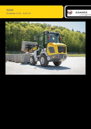 Gumikerekes homlokrakodók Kramer 5040