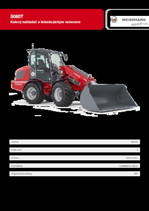 Gumikerekes homlokrakodók Weidemann 5080 T