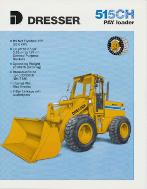 Gumikerekes homlokrakodók Dresser 515 CH