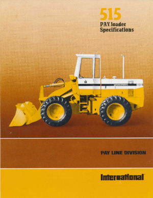 Gumikerekes homlokrakodók International Harvester 515