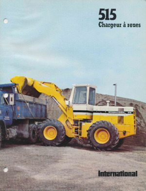 Gumikerekes homlokrakodók International Harvester 515