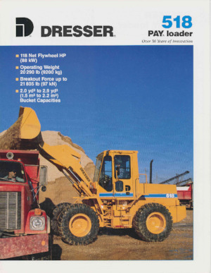 Gumikerekes homlokrakodók Dresser 518