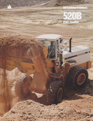 Gumikerekes homlokrakodók International Harvester 520B