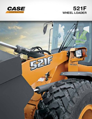 Gumikerekes homlokrakodók Case 521 F