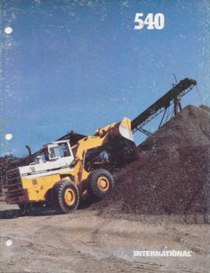 Gumikerekes homlokrakodók International Harvester 540