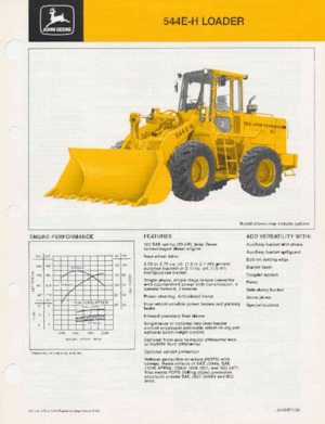 Gumikerekes homlokrakodók John Deere Construction 544 E-H