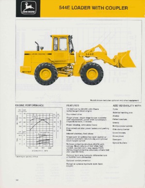 Gumikerekes homlokrakodók John Deere Construction 544 E