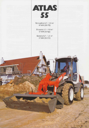 Gumikerekes homlokrakodók Atlas 55