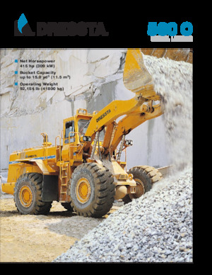 Gumikerekes homlokrakodók Dressta 560 C