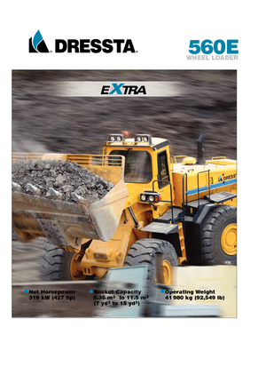 Gumikerekes homlokrakodók Dressta 560 E Extra