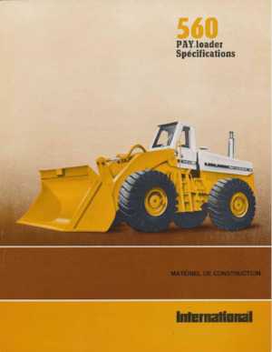 Gumikerekes homlokrakodók International Harvester 560