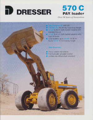 Gumikerekes homlokrakodók Dresser 570 C