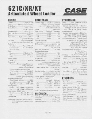 Gumikerekes homlokrakodók Case 621 C