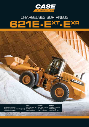 Gumikerekes homlokrakodók Case 621 E XT