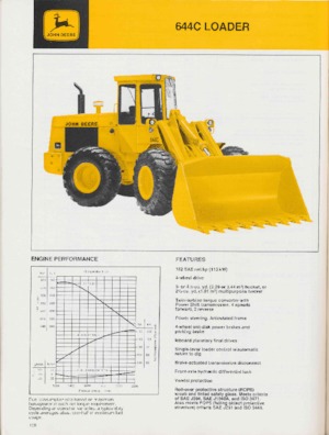 Gumikerekes homlokrakodók John Deere Construction 644 C