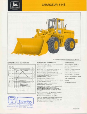 Gumikerekes homlokrakodók John Deere Construction 644 E