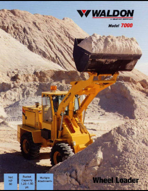 Gumikerekes homlokrakodók Waldon 7000