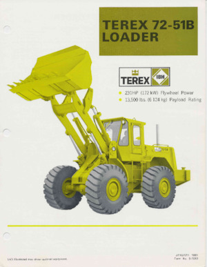 Gumikerekes homlokrakodók Terex 72-51 B
