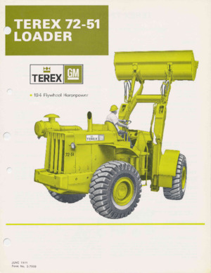 Gumikerekes homlokrakodók Terex 72-51