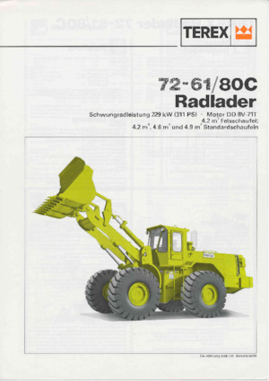 Gumikerekes homlokrakodók Terex 72-61/80 C