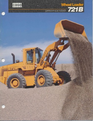 Gumikerekes homlokrakodók Case 721 B