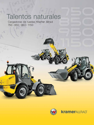 Gumikerekes homlokrakodók Kramer 750