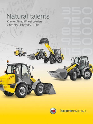 Gumikerekes homlokrakodók Kramer 350