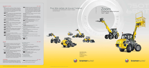 Gumikerekes homlokrakodók Kramer 750 T