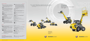 Gumikerekes homlokrakodók Kramer 750 T