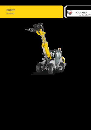 Gumikerekes homlokrakodók Kramer 8085T