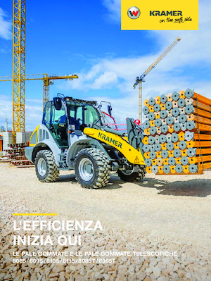 Gumikerekes homlokrakodók Kramer 8095L