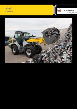 Gumikerekes homlokrakodók Kramer 8095T