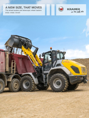 Gumikerekes homlokrakodók Kramer 8145T