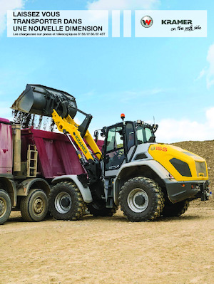 Gumikerekes homlokrakodók Kramer 8145T