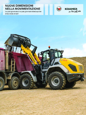 Gumikerekes homlokrakodók Kramer 8145T