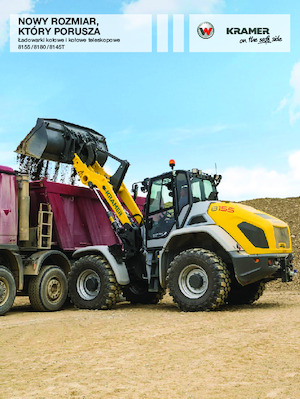 Gumikerekes homlokrakodók Kramer 8145T