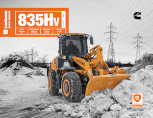 Gumikerekes homlokrakodók Liugong 835HV