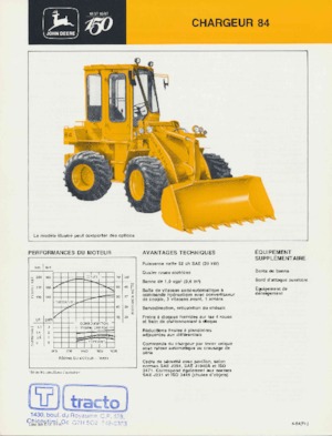 Gumikerekes homlokrakodók John Deere Construction 84