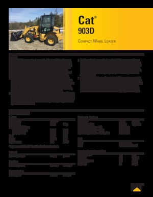 Gumikerekes homlokrakodók Caterpillar 903D