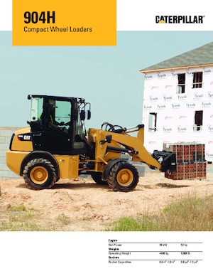 Gumikerekes homlokrakodók Caterpillar 904 H