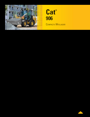 Gumikerekes homlokrakodók Caterpillar 906