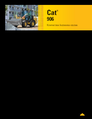 Gumikerekes homlokrakodók Caterpillar 906