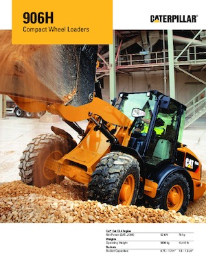 Gumikerekes homlokrakodók Caterpillar 906 H