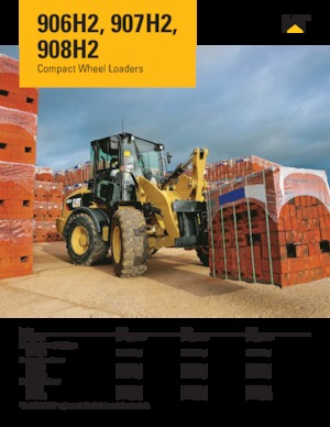 Gumikerekes homlokrakodók Caterpillar 907 H2