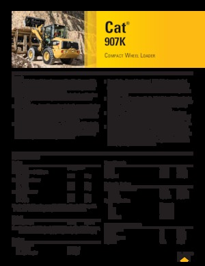 Gumikerekes homlokrakodók Caterpillar 907K