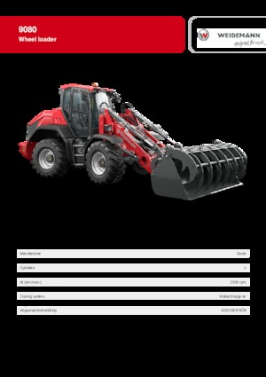 Gumikerekes homlokrakodók Weidemann 9080