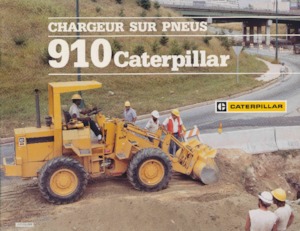 Gumikerekes homlokrakodók Caterpillar 910