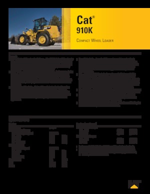 Gumikerekes homlokrakodók Caterpillar 910K