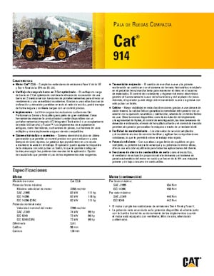 Gumikerekes homlokrakodók Caterpillar 914