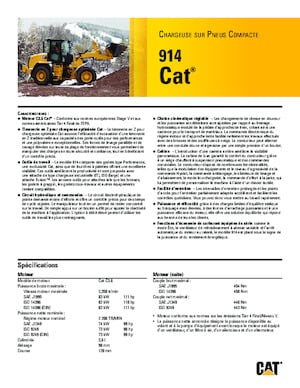 Gumikerekes homlokrakodók Caterpillar 914